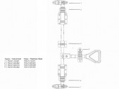 Устройство запорное в комплекте Ø27 (нерж./оцинк.)