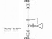 Устройство запорное в комплекте Ø22 (нерж./оцинк.)